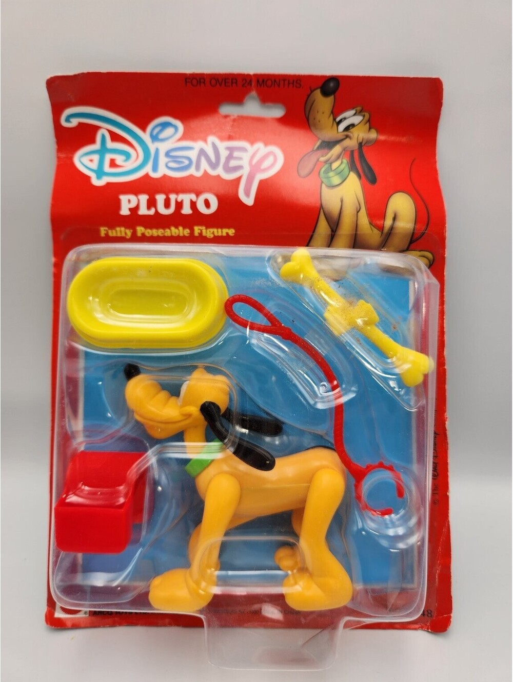 Vintage Disney Pluto Fully Poseable Figure Arco Toys Mattel New Sealed - Q3